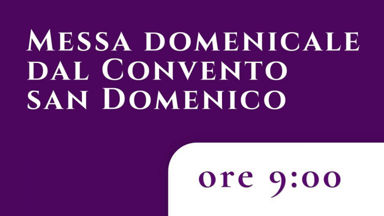 Messa domenicale del 15 marzo dal Convento San Domenico